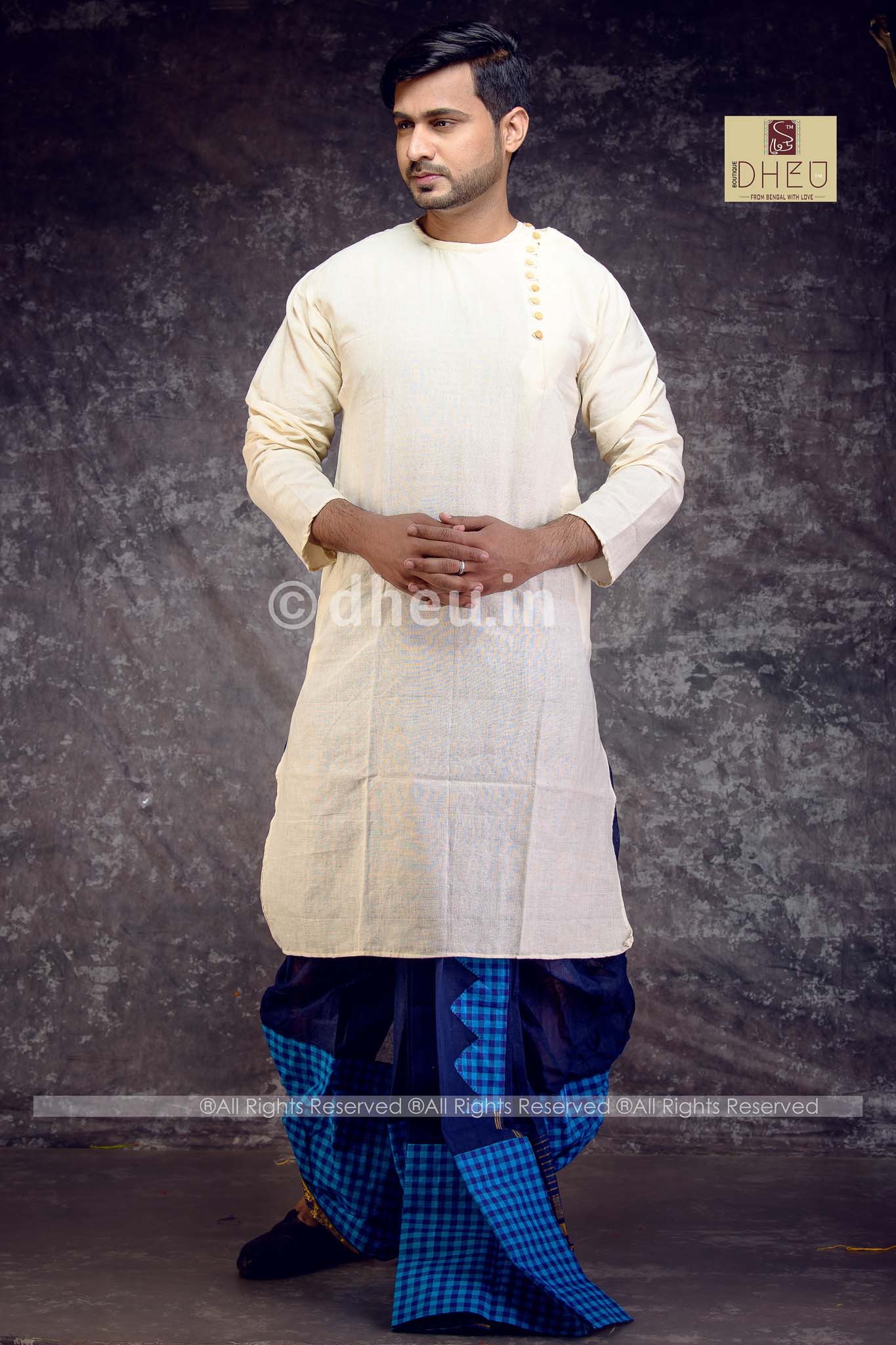 Designer dhoti kurta for mens outlet white