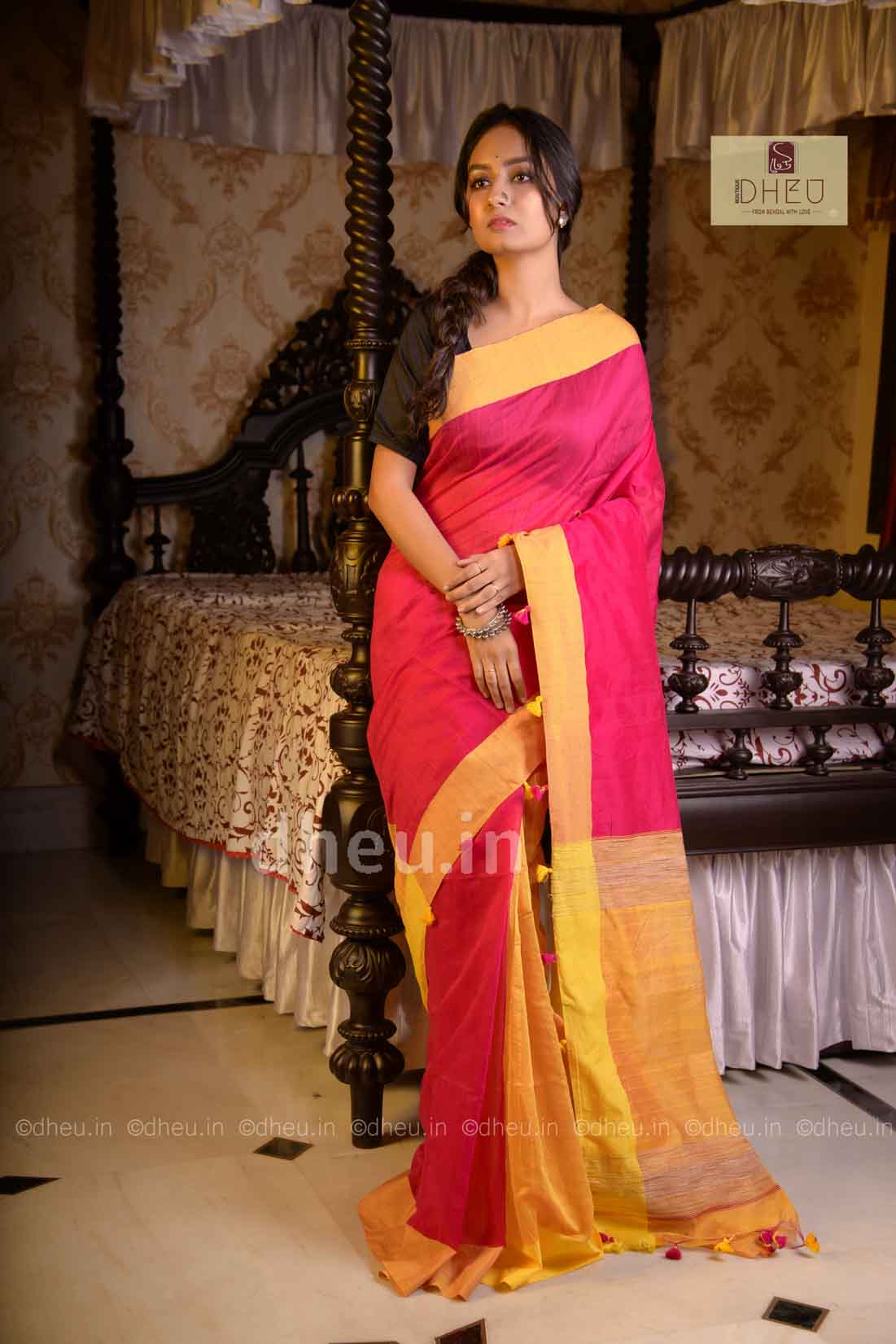 Bengal Handloom Saree | Dheu