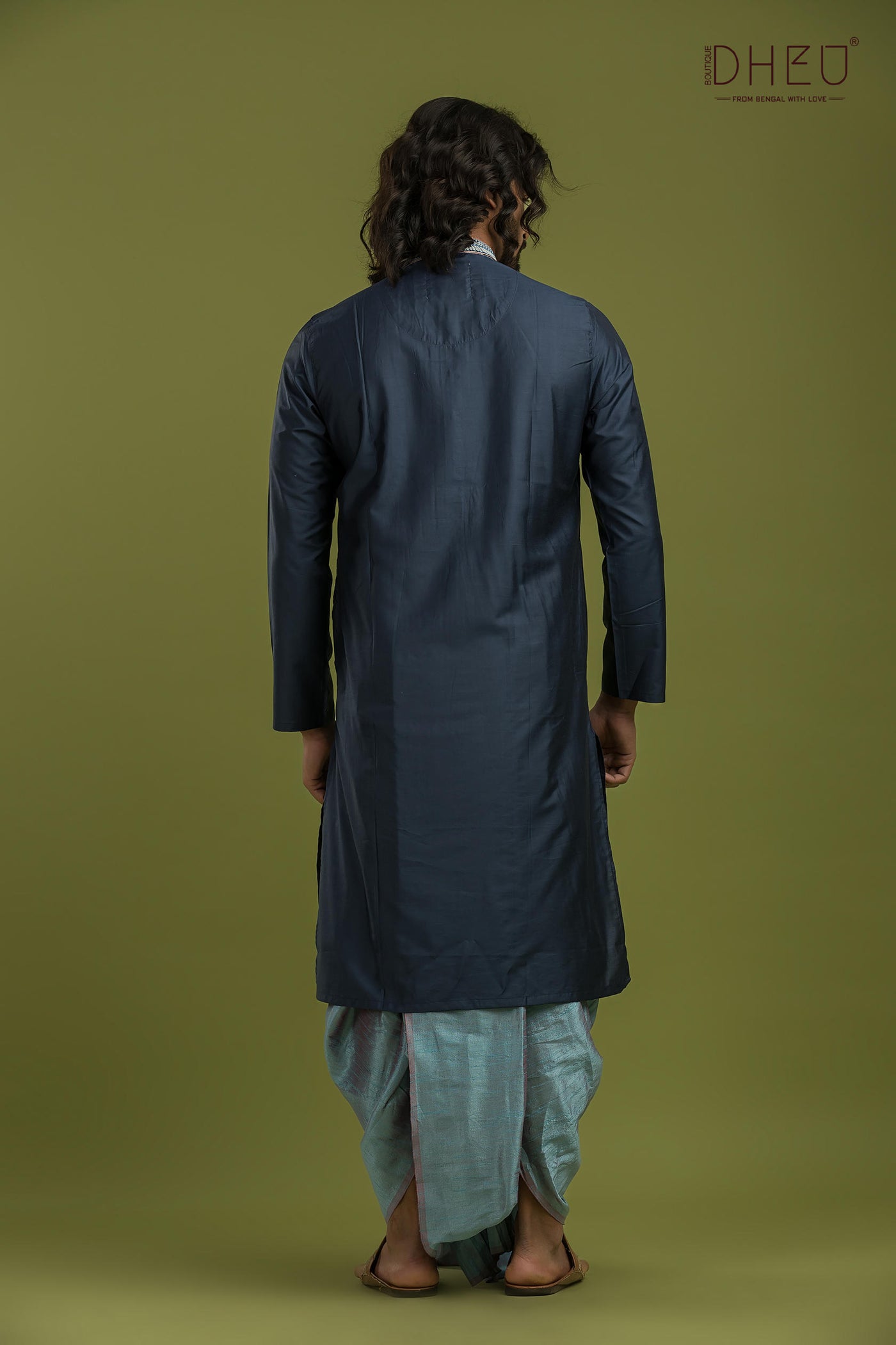 Designer Silk Kurta & Dhoti(Optional) Set