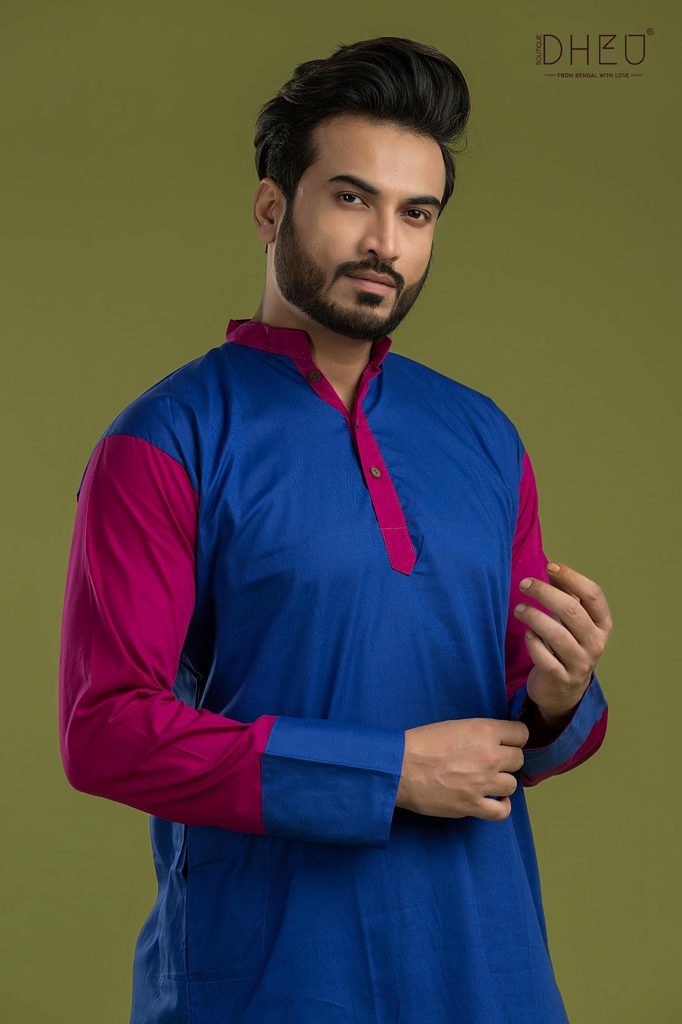 Casual Style Kurta-Dhoti Full Set