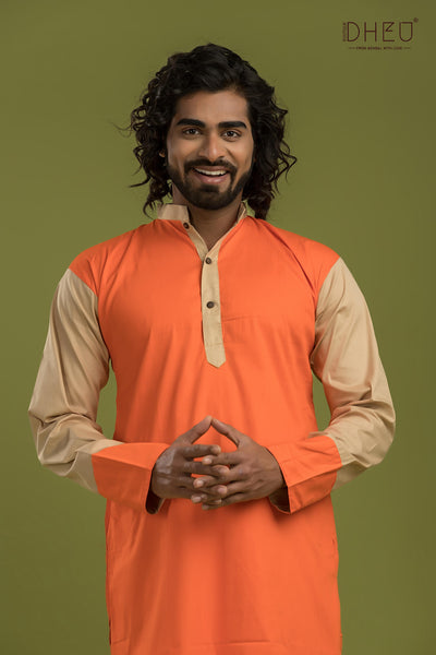 Casual Style Kurta-Dhoti Full Set