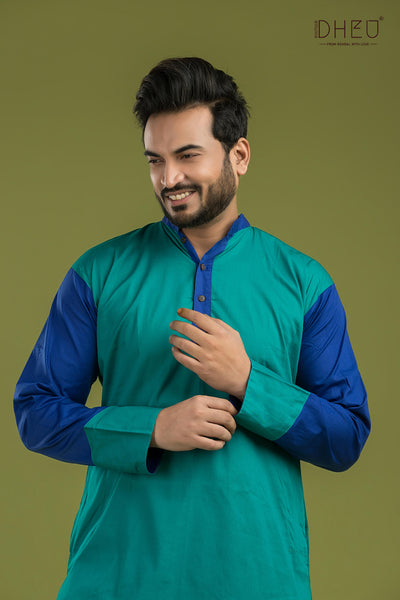 Casual Style Kurta-Dhoti Full Set