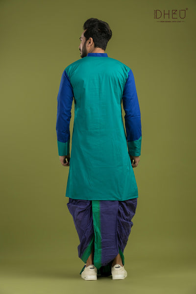 Casual Style Kurta-Dhoti Full Set