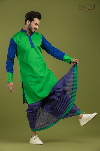 Casual Style Kurta-Dhoti Full Set