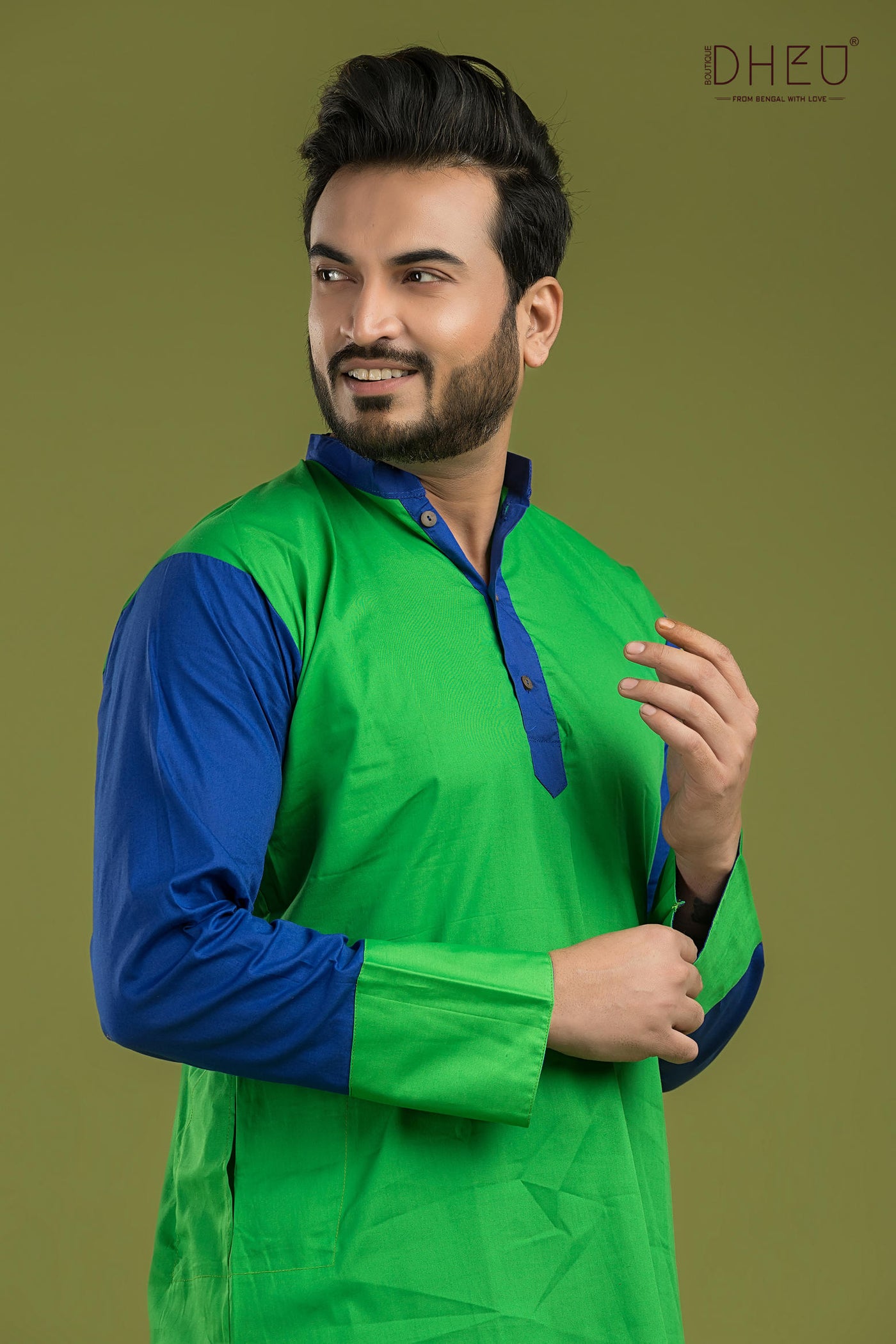 Casual Style Kurta-Dhoti Full Set