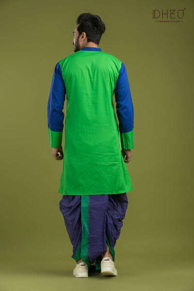 Casual Style Kurta-Dhoti Full Set