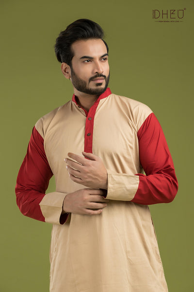 Casual Style Kurta-Dhoti Full Set