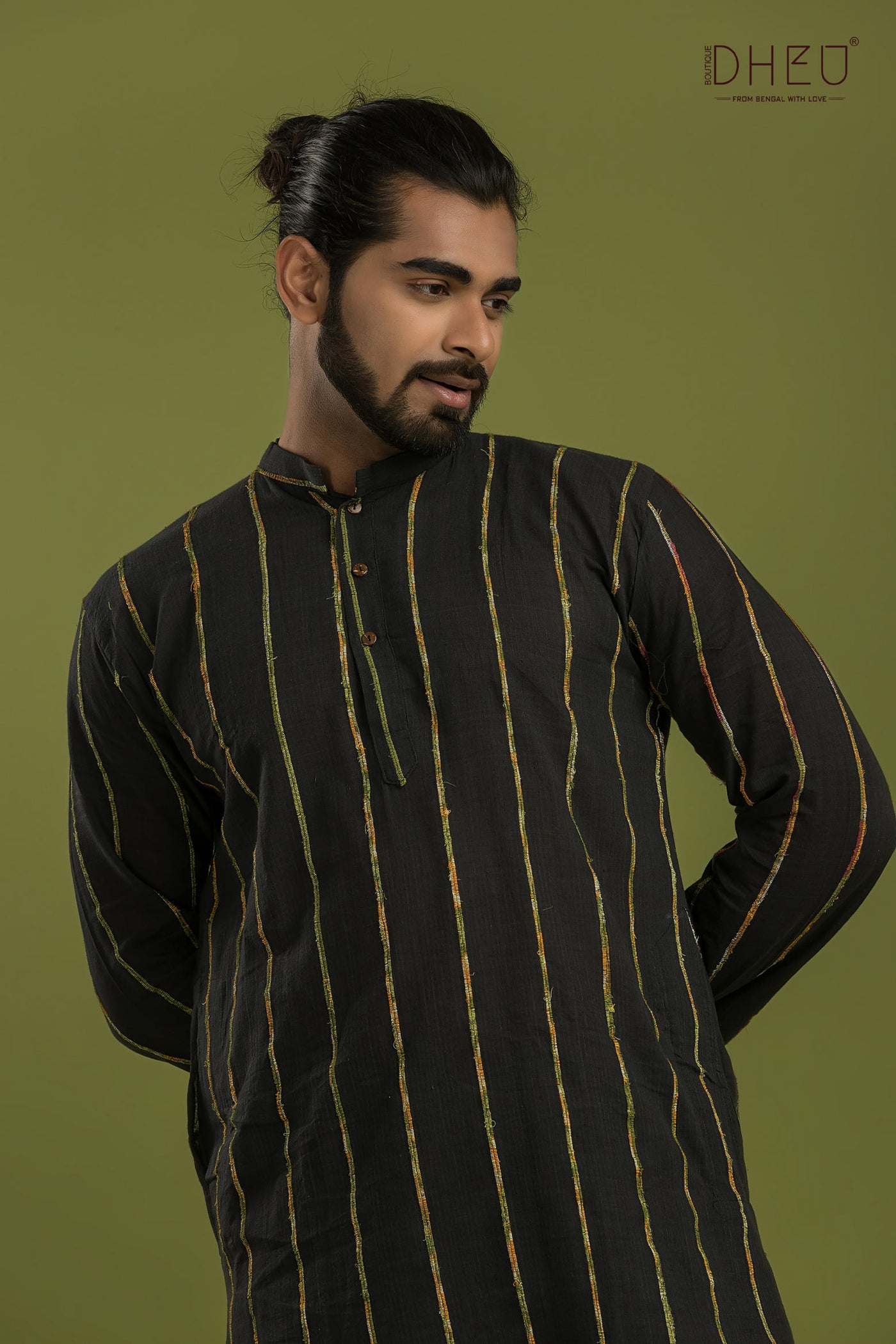 Casual Style Kurta-Dhoti Full Set