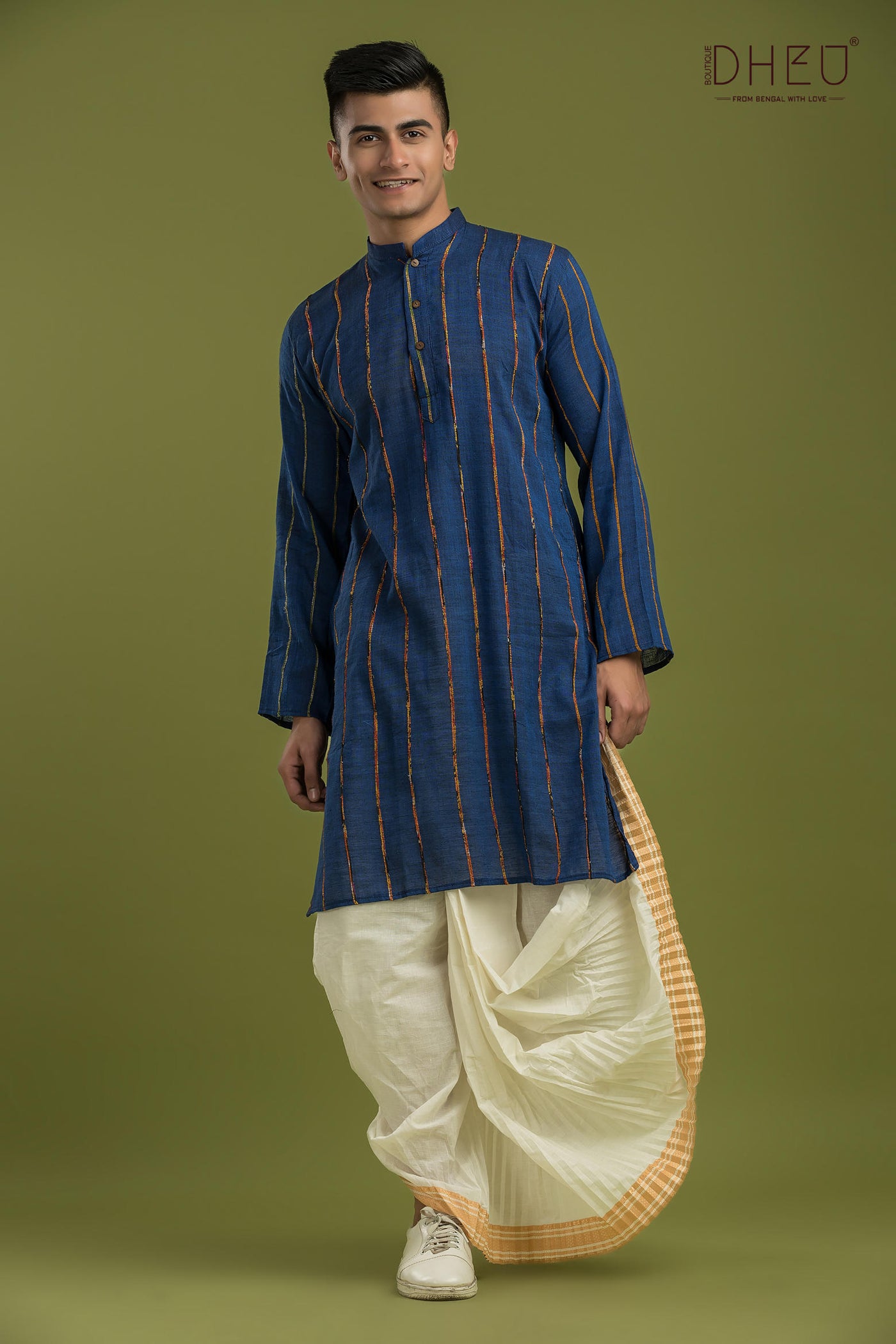 Casual Style Kurta-Dhoti Full Set