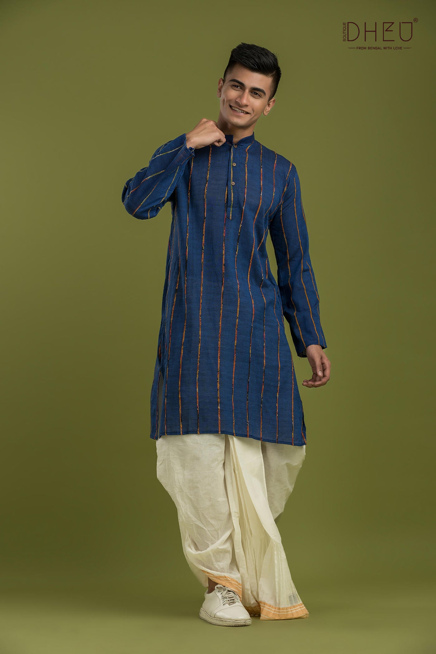 Casual Style Kurta-Dhoti Full Set