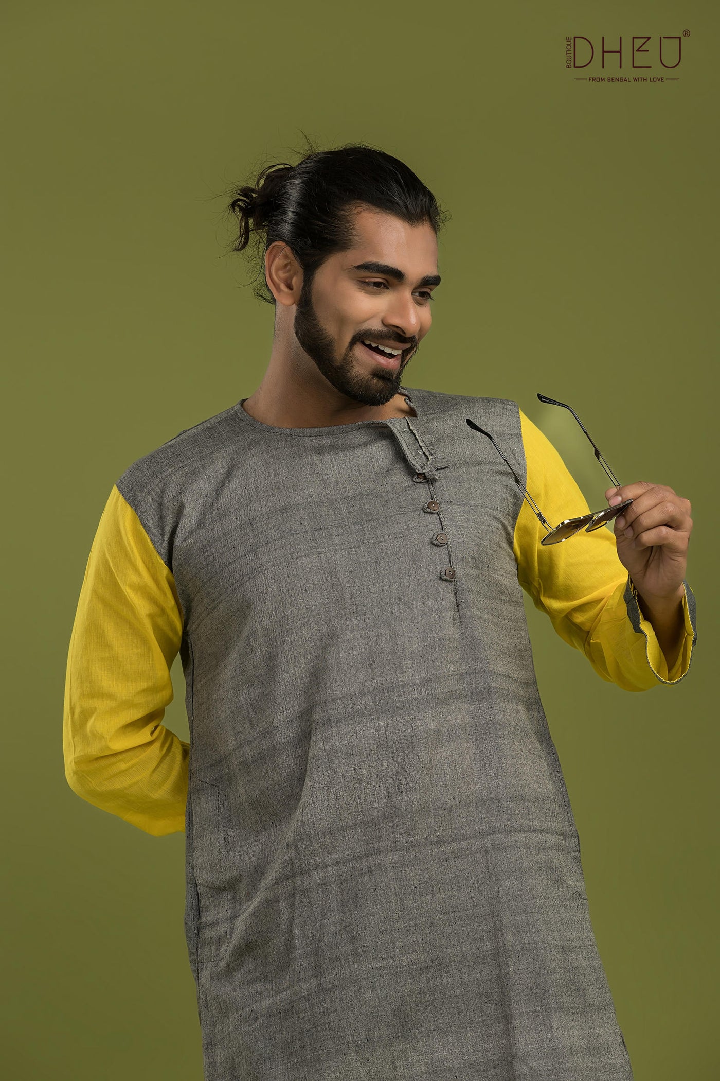 Casual Style Kurta-Dhoti Full Set