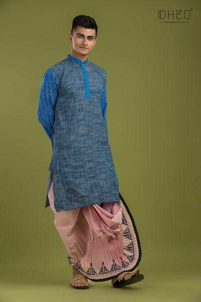 Exclusive Casual Style Kurta-Dhoti Full Set