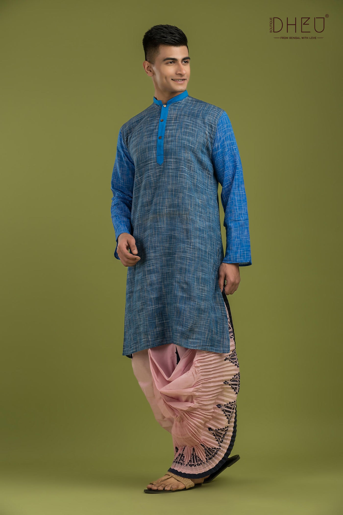 Exclusive Casual Style Kurta-Dhoti Full Set