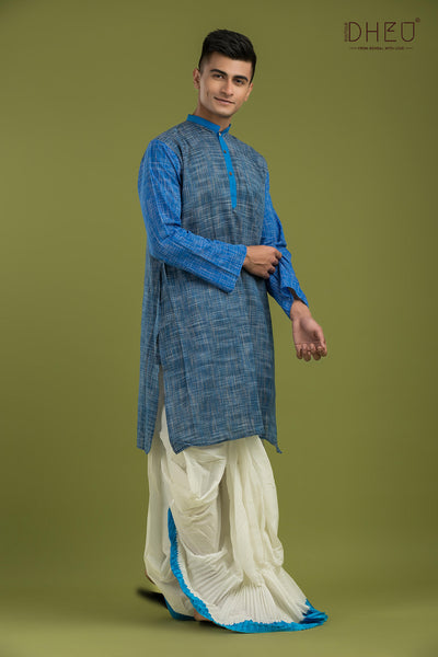 Casual Style Kurta-Dhoti Full Set