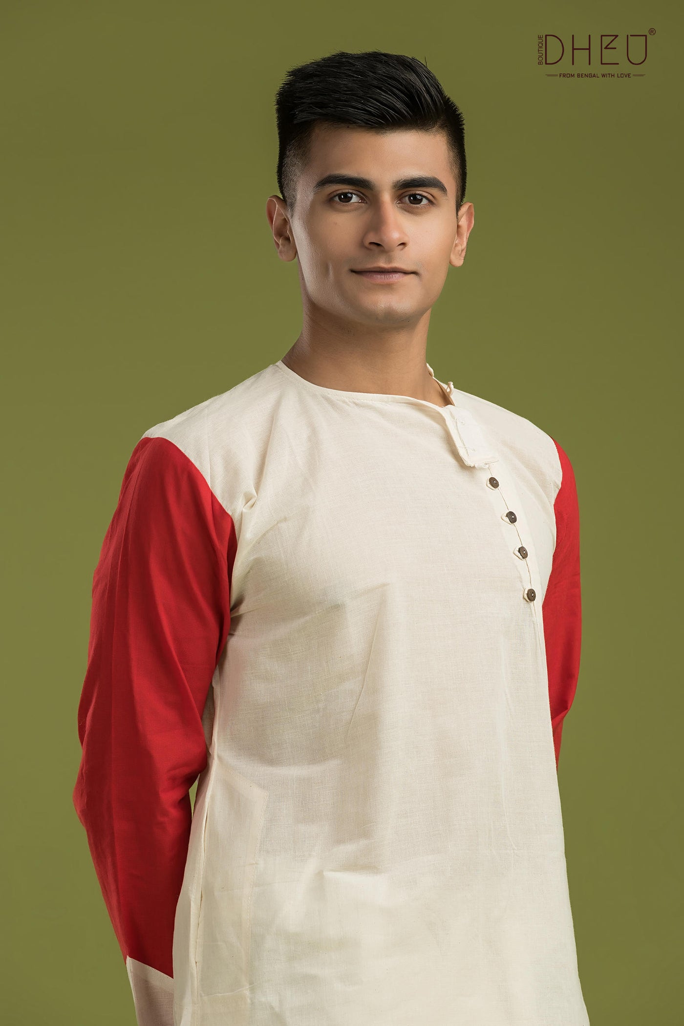 Casual Style Kurta-Dhoti Full Set