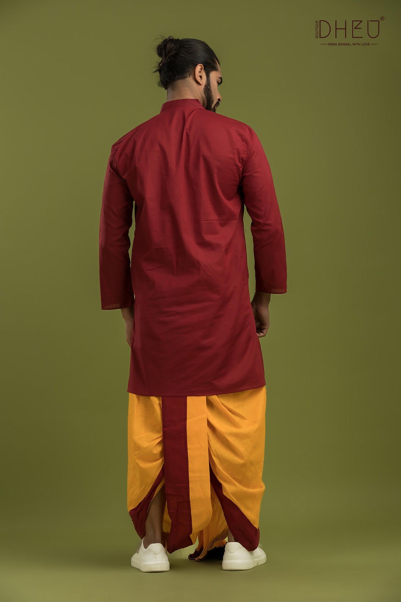 Casual Style Kurta-Dhoti Full Set