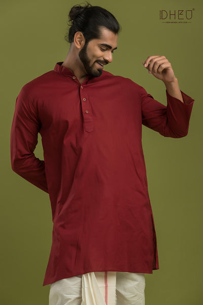 Casual Style Kurta-Dhoti Full Set