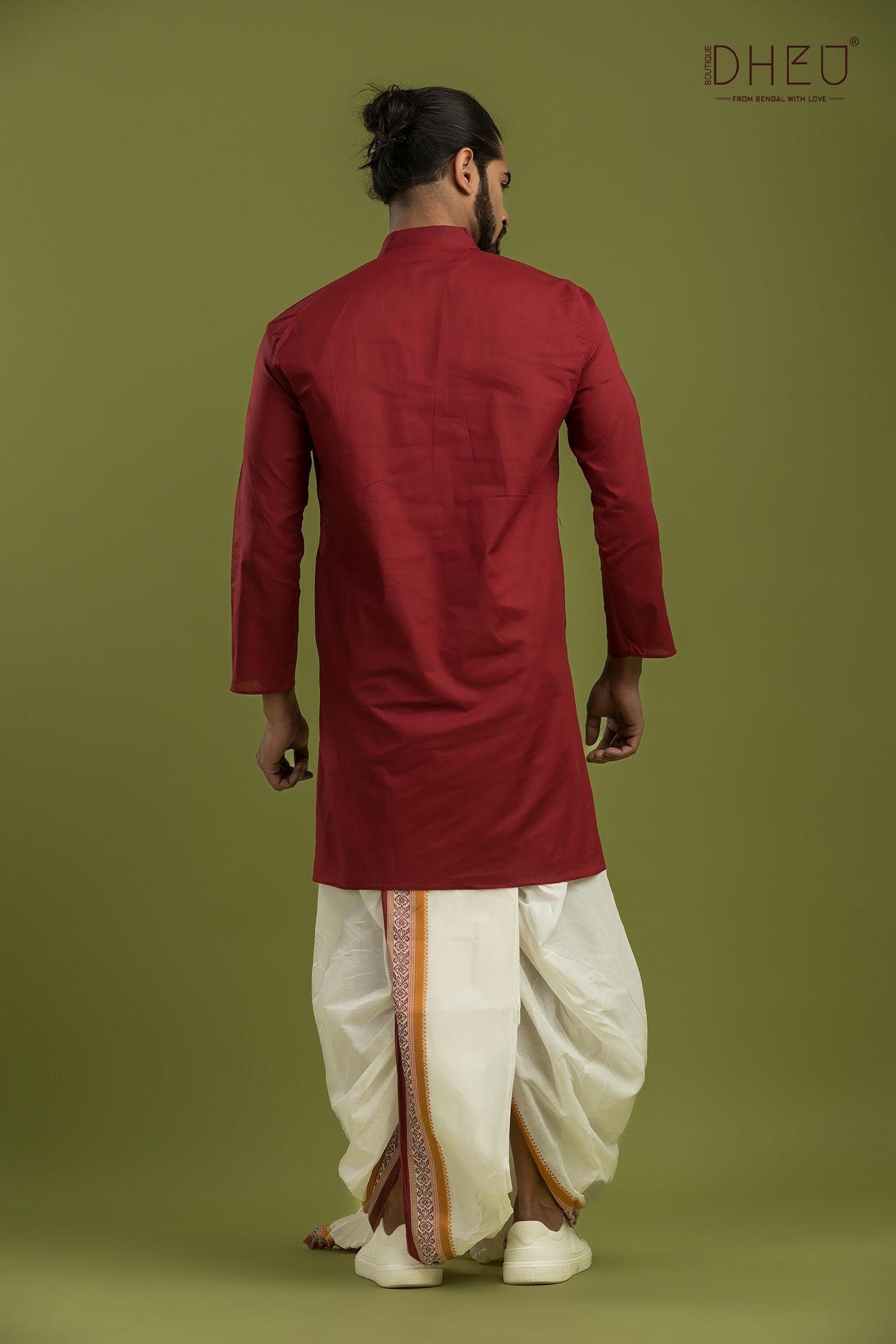 Casual Style Kurta-Dhoti Full Set