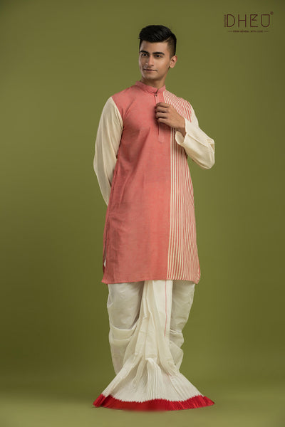 Casual Style Kurta-Dhoti Full Set