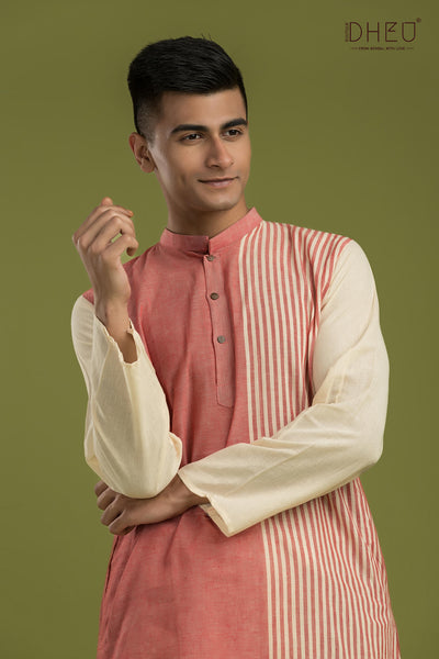 Casual Style Kurta-Dhoti Full Set