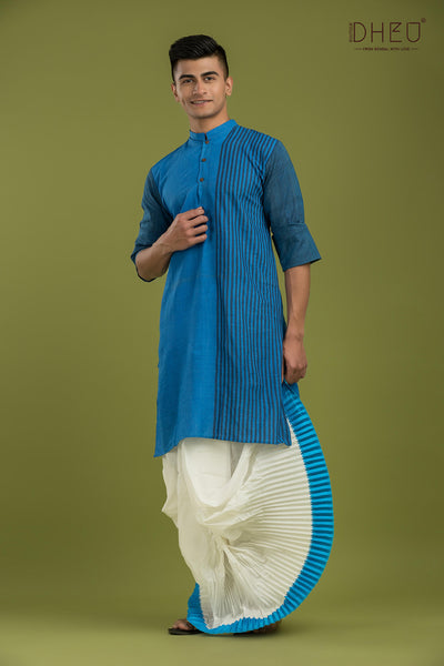 Casual Style Kurta-Dhoti Full Set