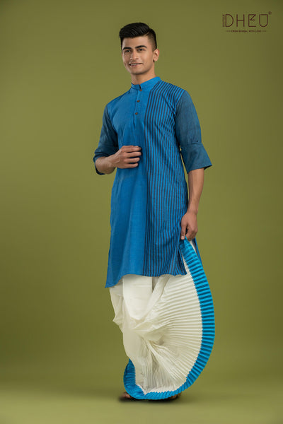 Casual Style Kurta-Dhoti Full Set