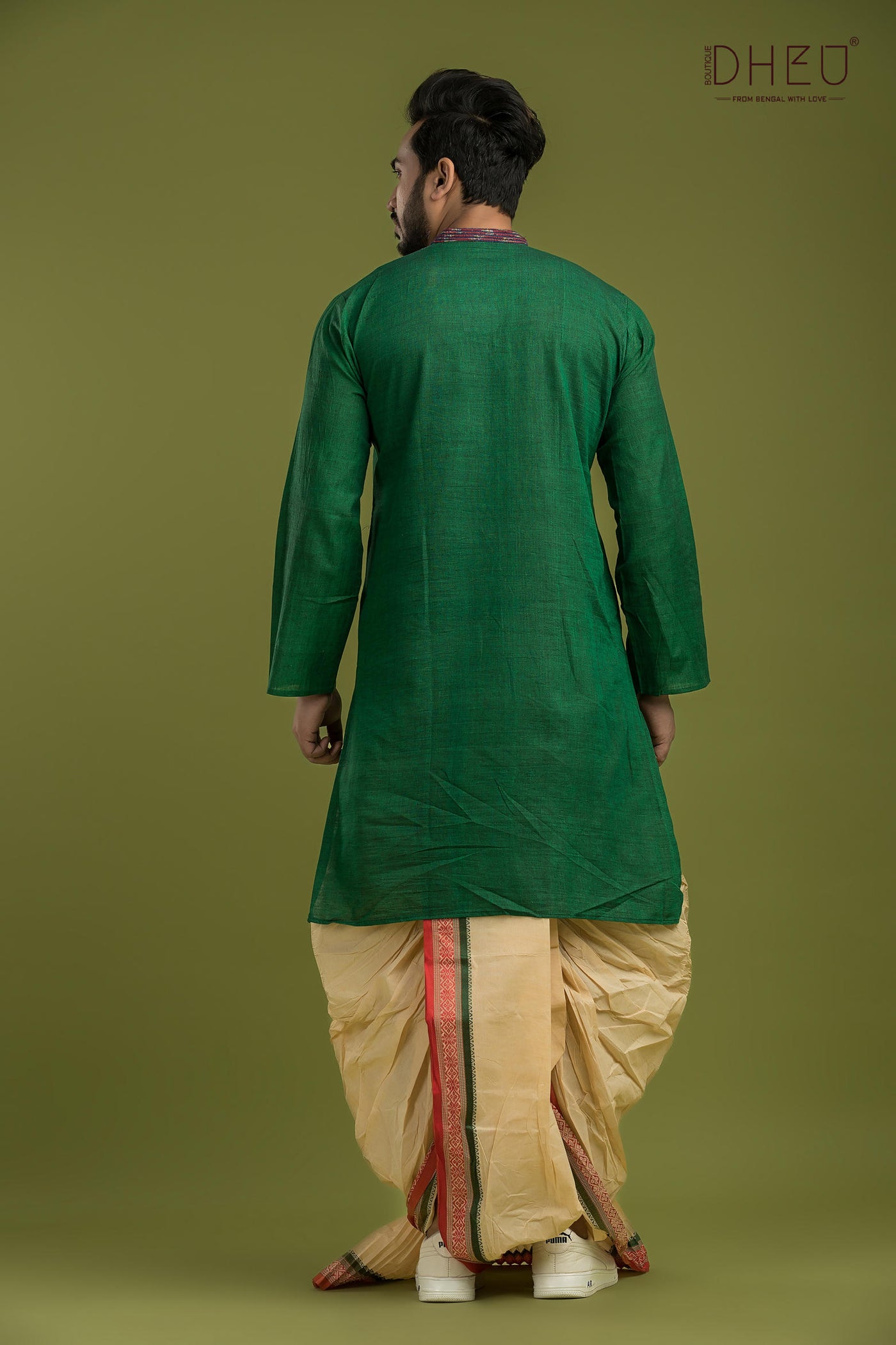 Casual Style Kurta-Dhoti Full Set