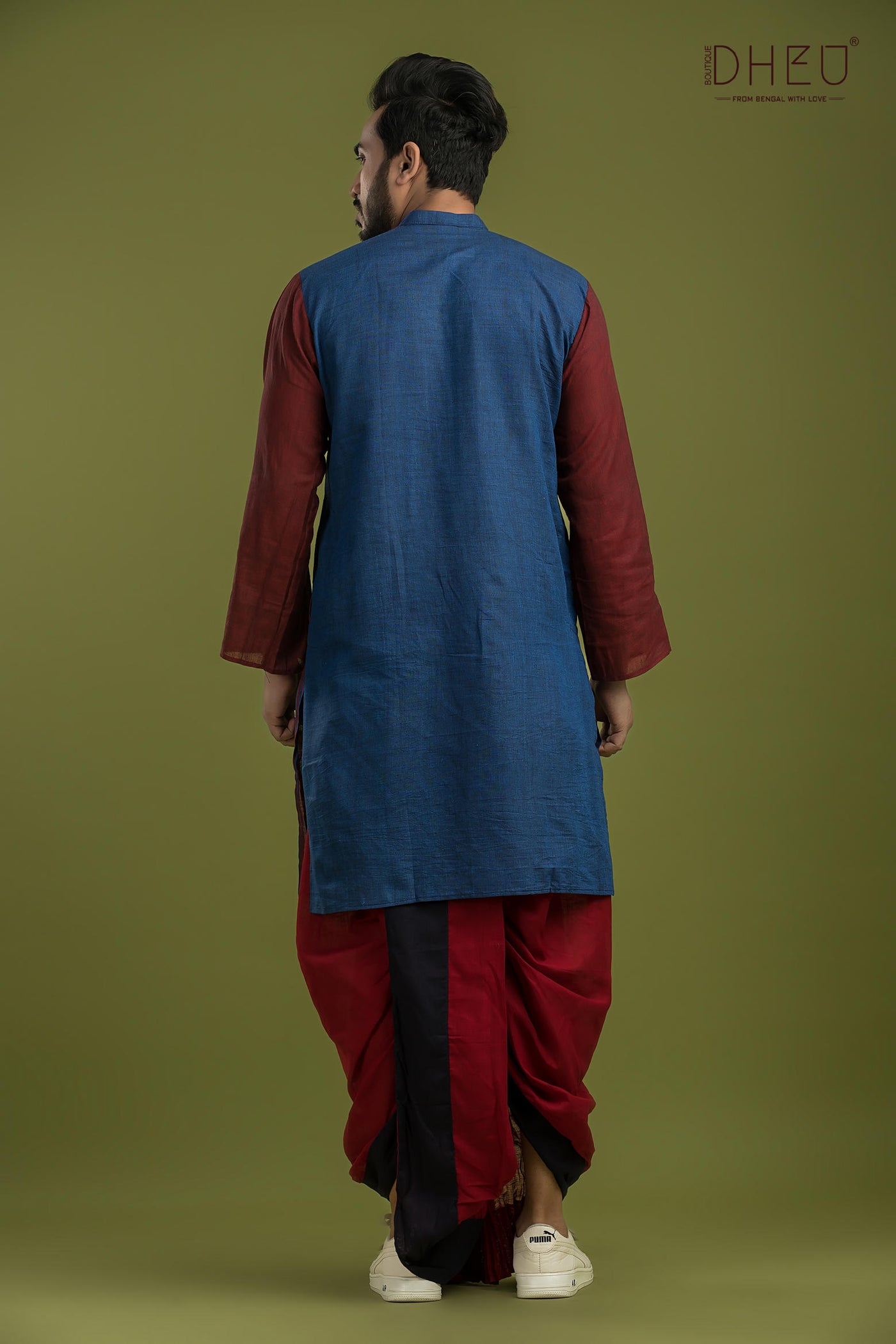 Casual Style Kurta-Dhoti Full Set