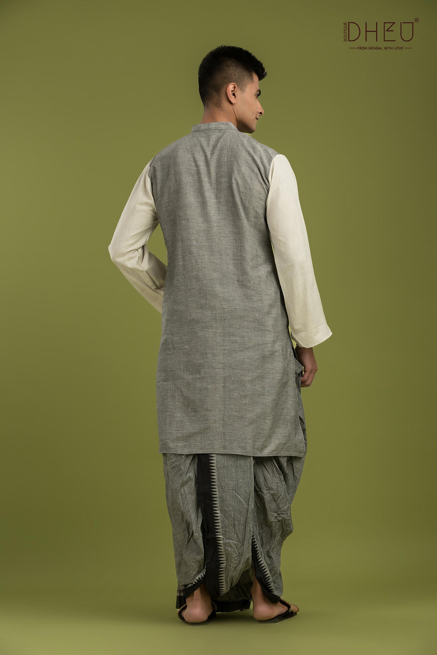 Casual Style Kurta-Dhoti Full Set