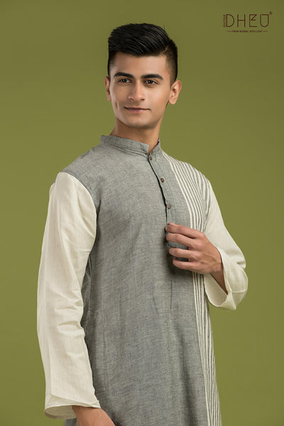 Casual Style Kurta-Dhoti Full Set