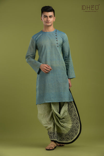 Exclusive Casual Style Kurta-Dhoti Full Set