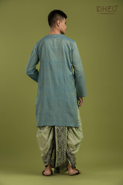 Exclusive Casual Style Kurta-Dhoti Full Set