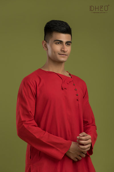 Casual Style Kurta-Dhoti Full Set