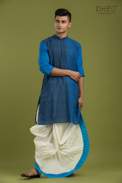 Casual Style Kurta-Dhoti Full Set