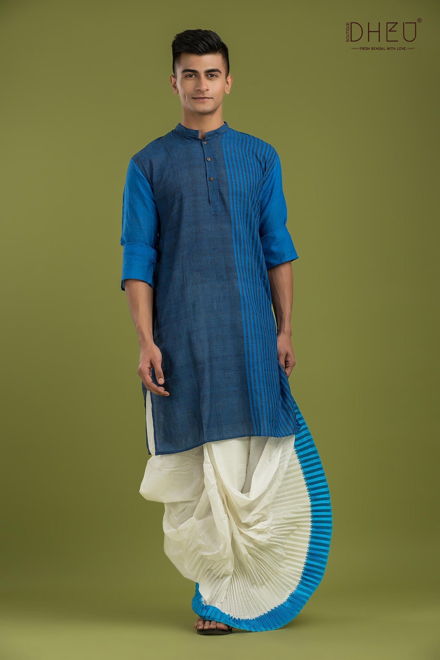 Casual Style Kurta-Dhoti Full Set