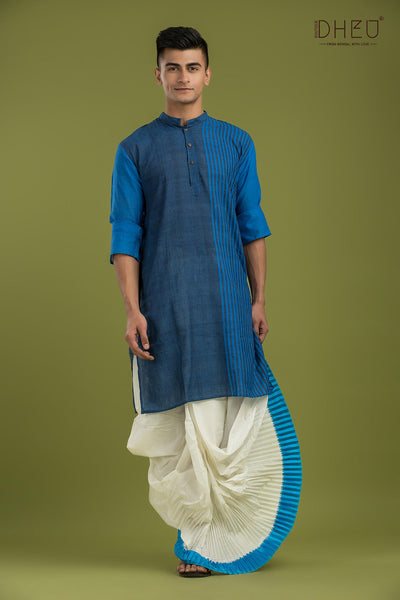 Casual Style Kurta-Dhoti Full Set