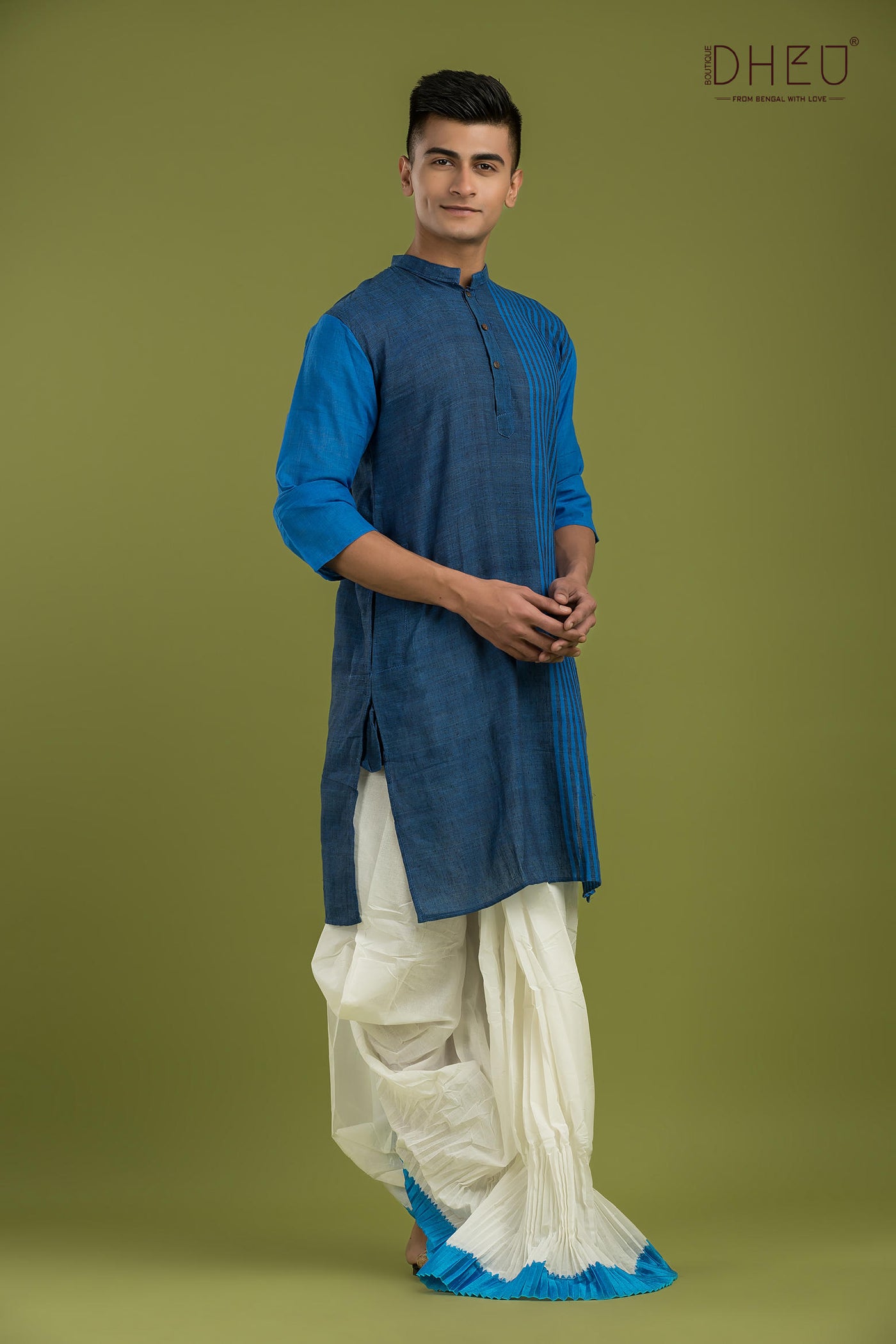 Casual Style Kurta-Dhoti Full Set