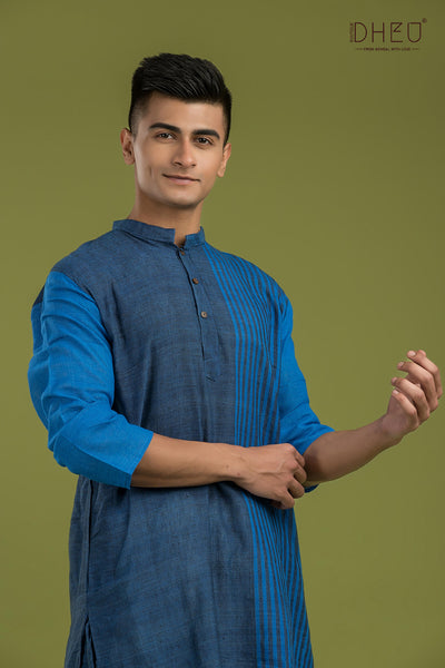 Casual Style Kurta-Dhoti Full Set