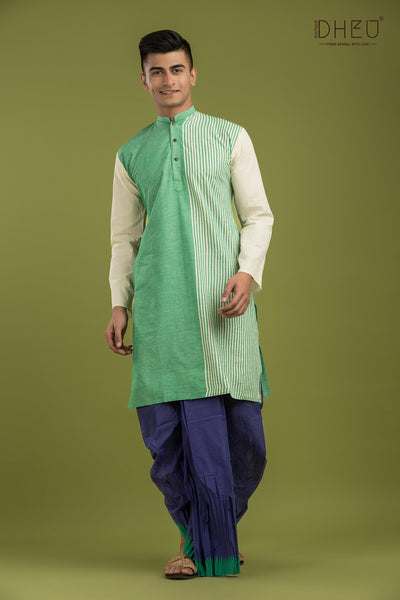 Bullet Bros-Casual Style Kurta-Dhoti Full Set