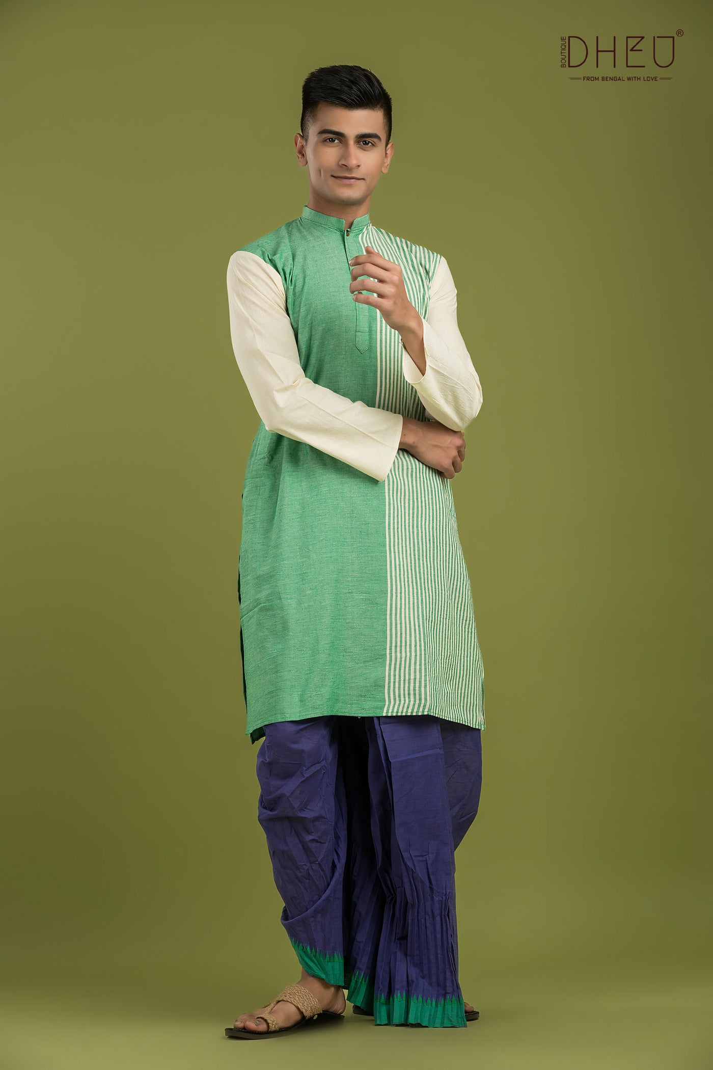 Bullet Bros-Casual Style Kurta-Dhoti Full Set