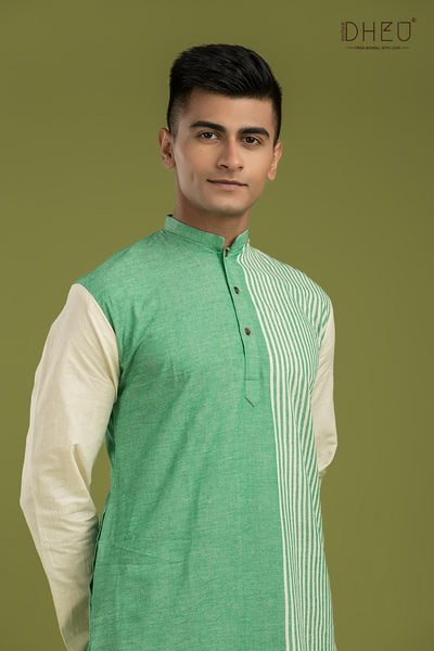 Bullet Bros-Casual Style Kurta-Dhoti Full Set