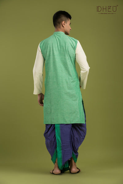 Bullet Bros-Casual Style Kurta-Dhoti Full Set