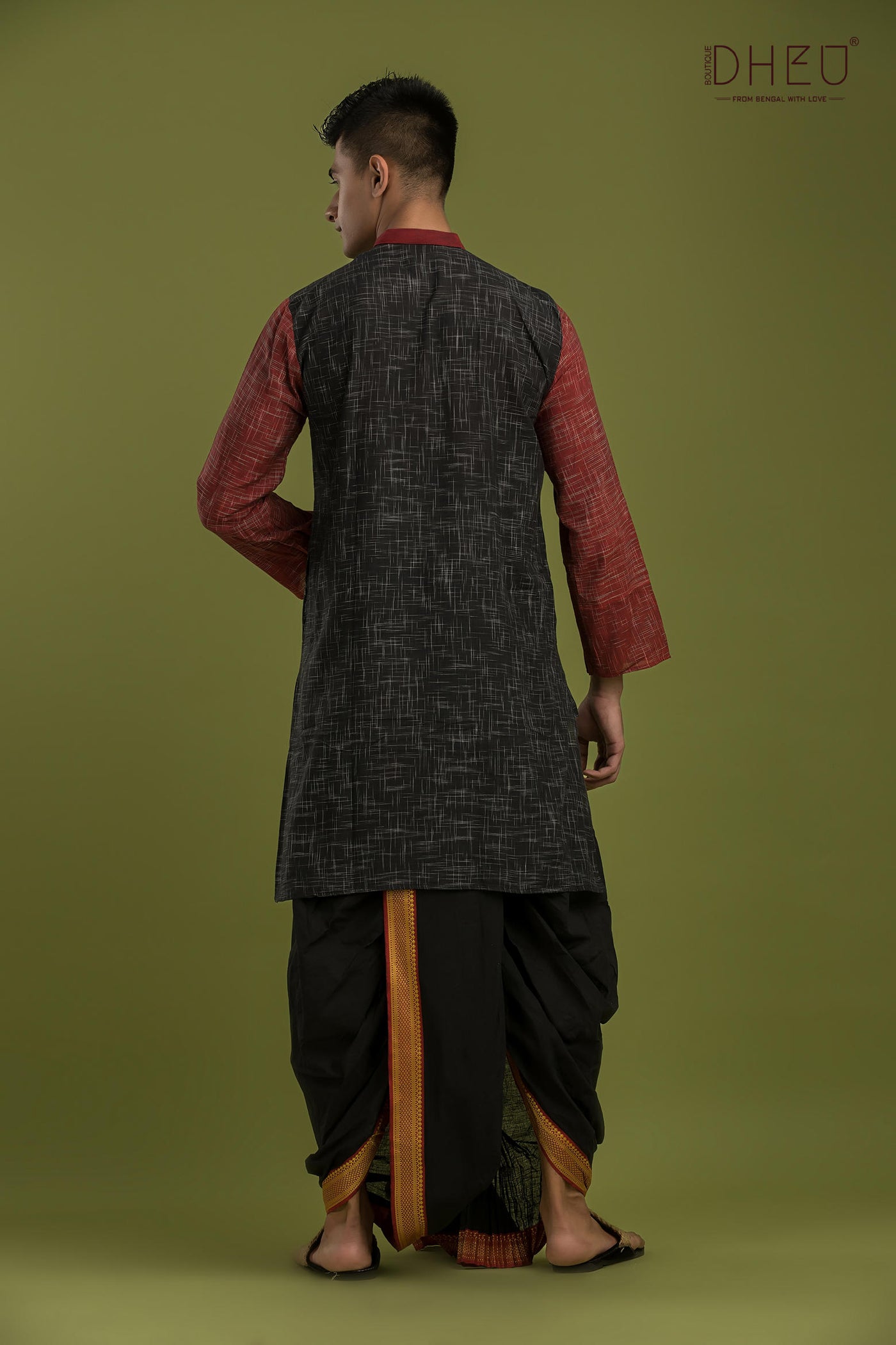 Casual Style Kurta-Dhoti Full Set