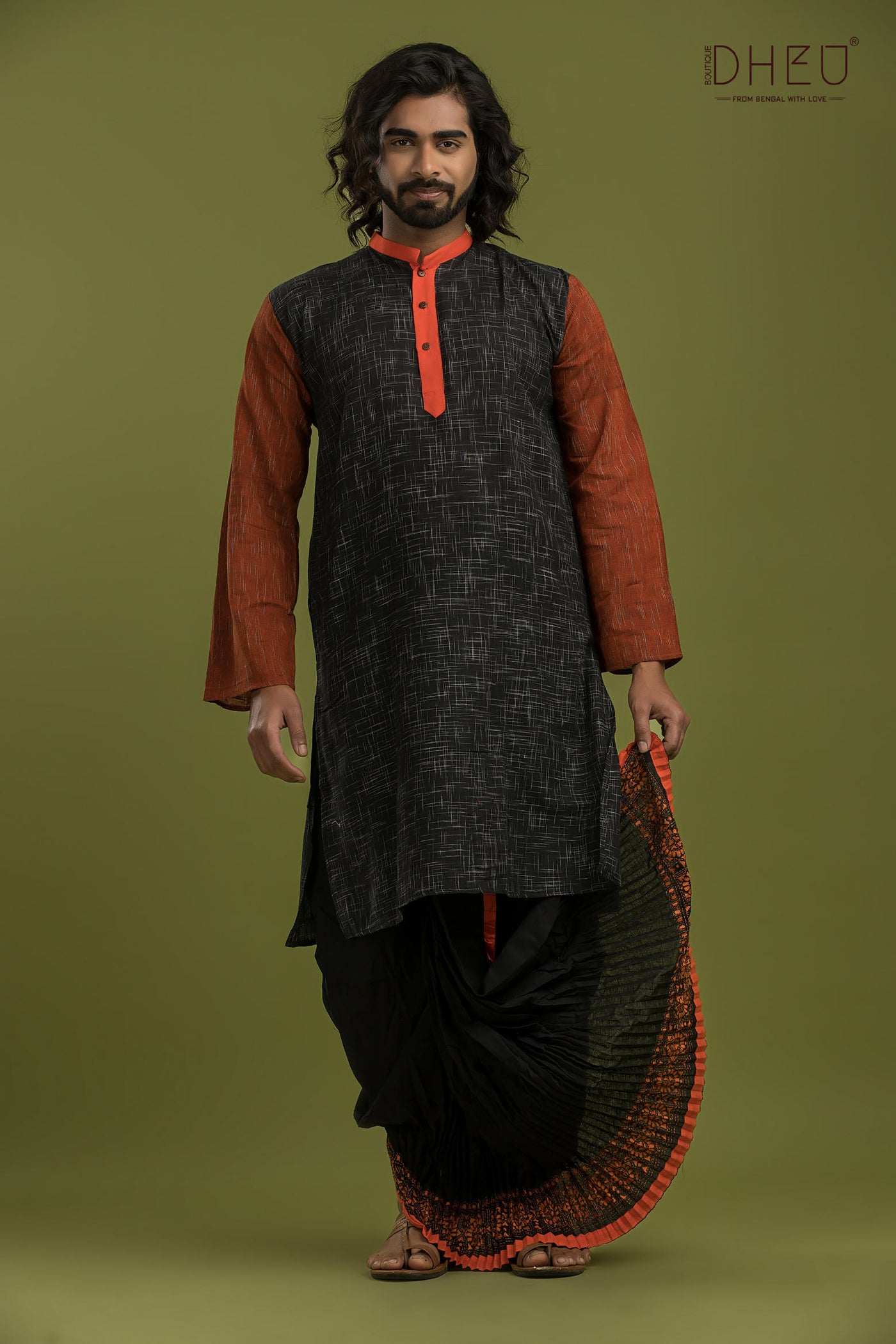 Exclusive Casual Style Kurta-Dhoti Full Set