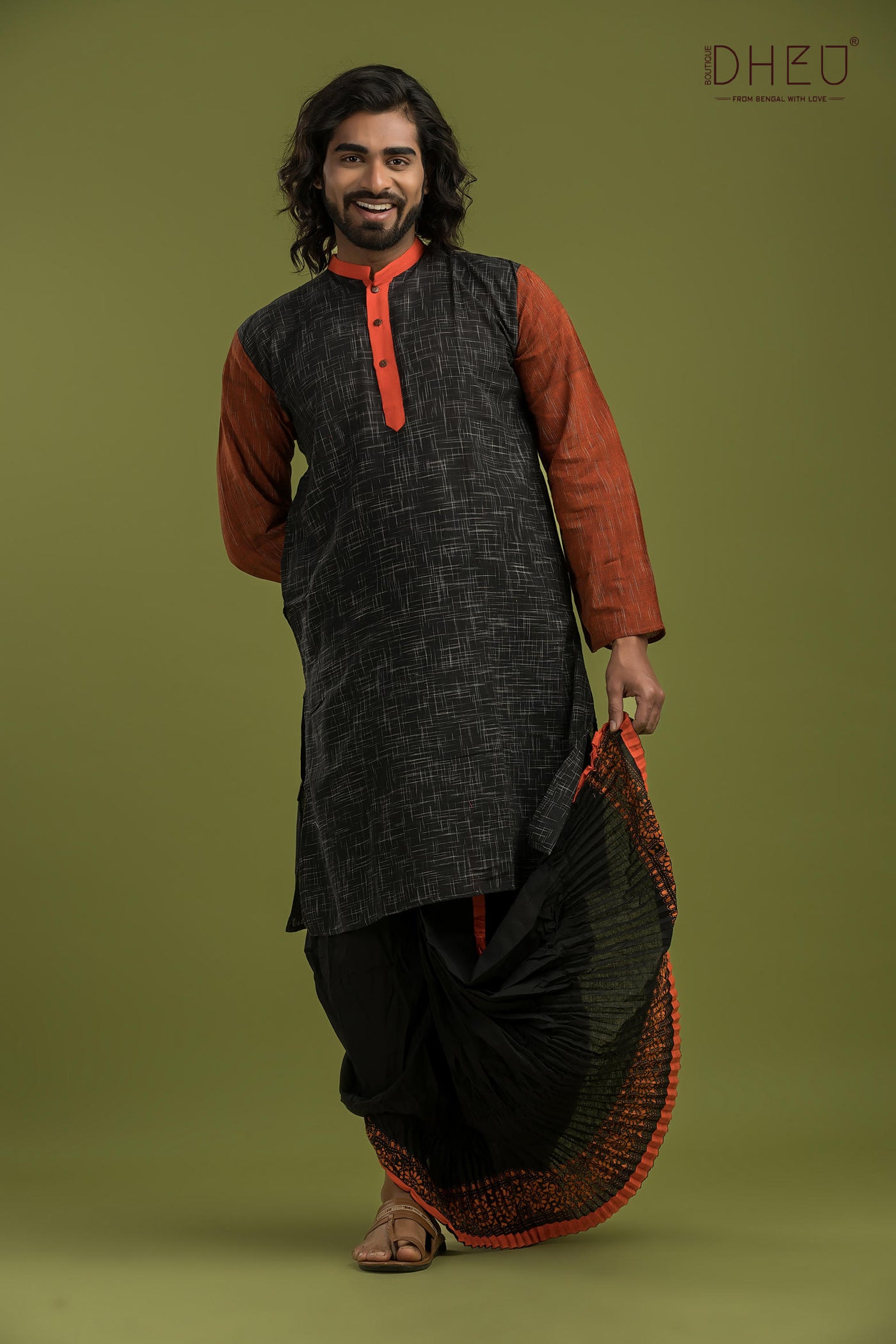 Exclusive Casual Style Kurta-Dhoti Full Set