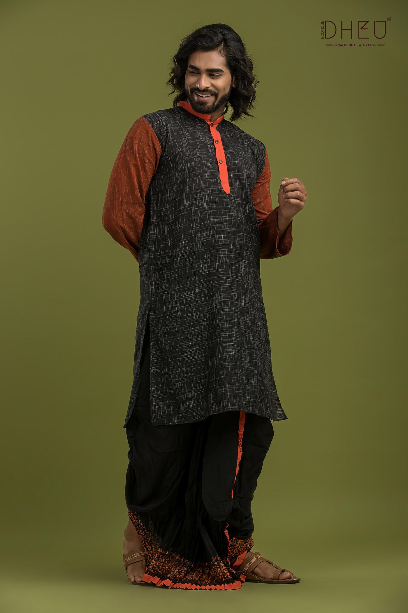 Exclusive Casual Style Kurta-Dhoti Full Set