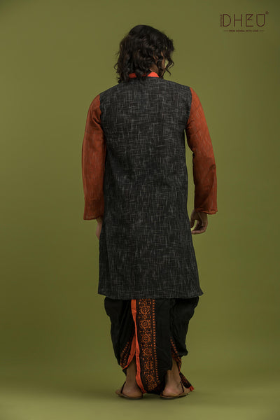 Exclusive Casual Style Kurta-Dhoti Full Set