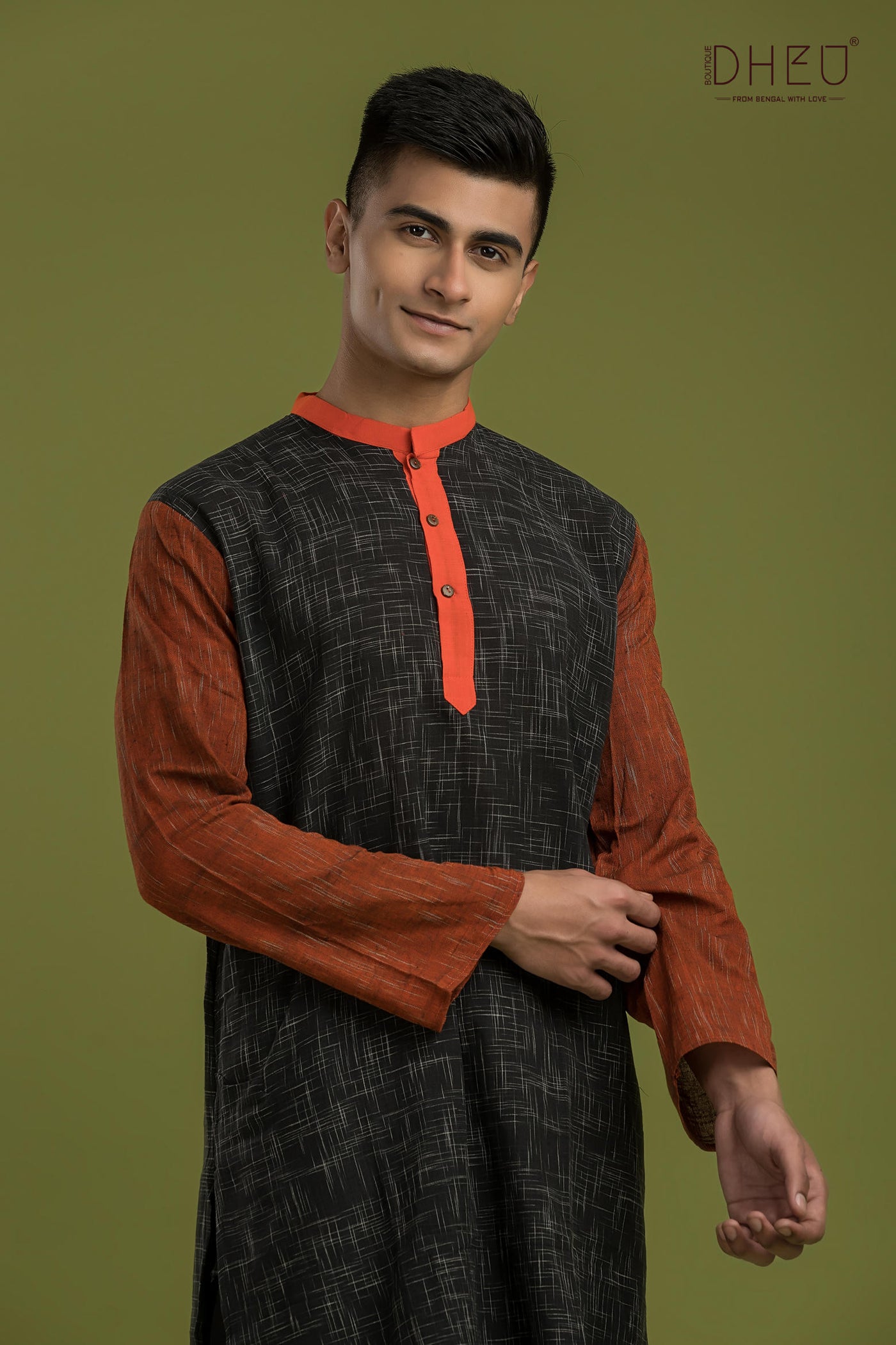 Casual Style Kurta-Dhoti Full Set