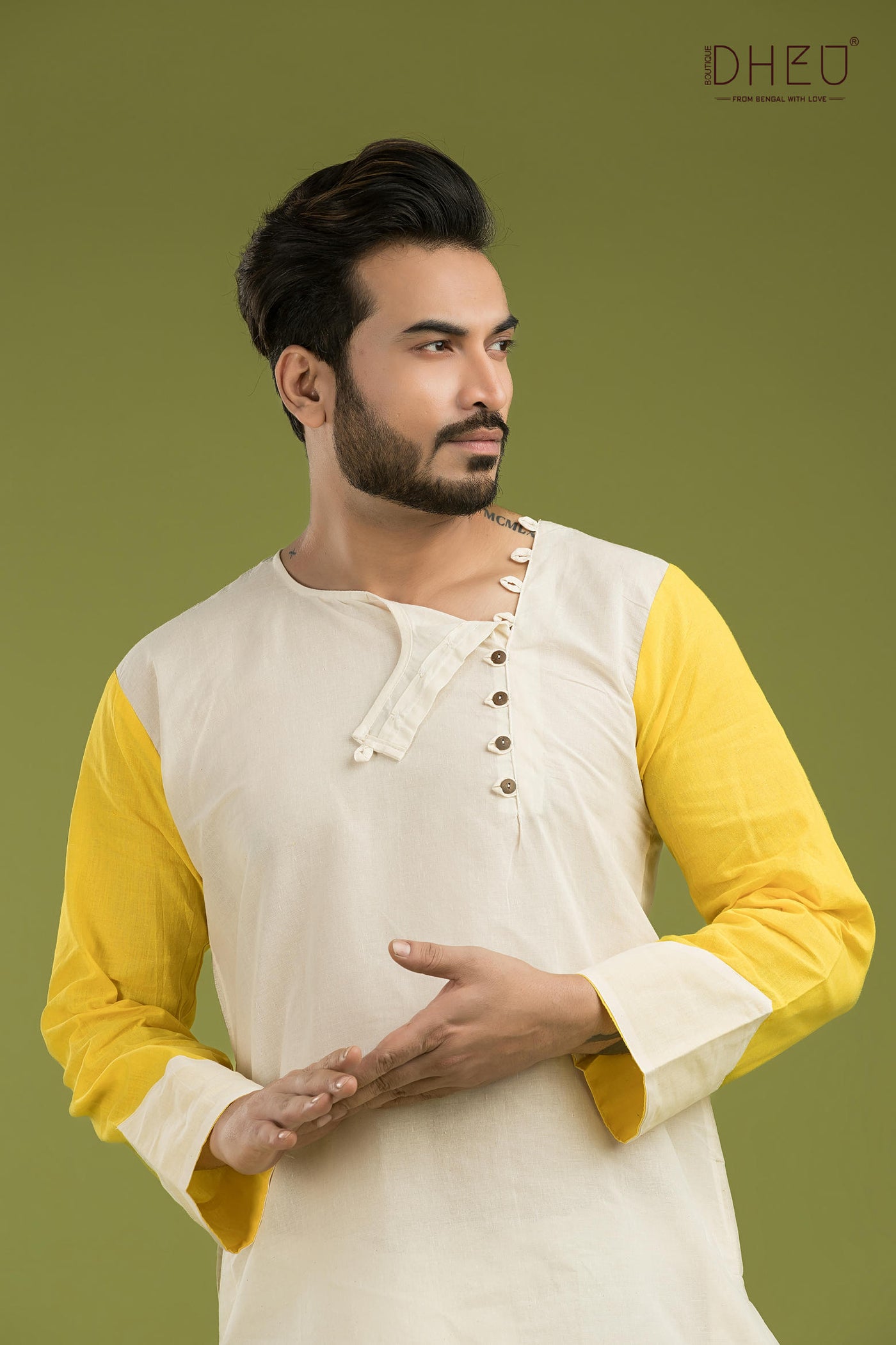 Indepedia-Casual Style Kurta-Dhoti Full Set