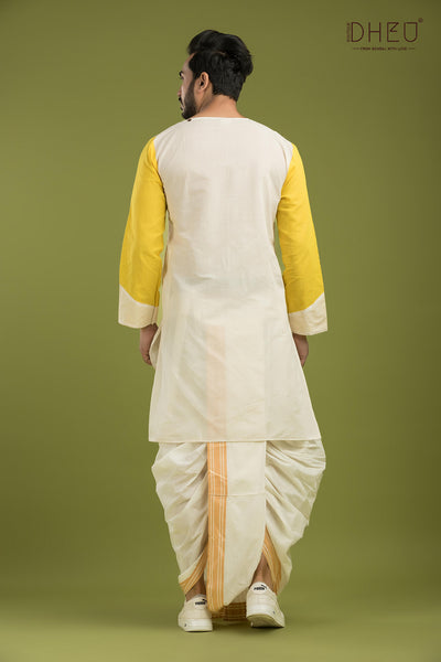 Indepedia-Casual Style Kurta-Dhoti Full Set